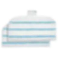 Black+Decker Steam Mop Replacement Pads (Pack of 2) FSMP20-XJ White/Blue