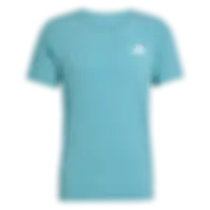 Adidas Men Adizero Running Tee Powder Teal Jv7170 Size Xs