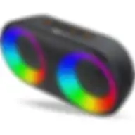 Afra Bluetooth Speaker, 10 Watts, Black, Plastic Body, Ultra Bass, 3.8 Hour Playtime, Led Rgb Lighting, Af-0010bsbk, Ipx4 Water Resistance