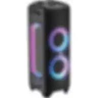 Afra Party Speaker, 300 Watts, 24kg, Black, 15a Battery, Integrated Fm Radio, Karaoke Mic, Af-300psbk