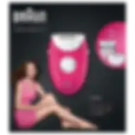 Braun Silk Epil 3 410 Epilator With 2 Extras, Raspberry Pink-White