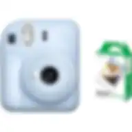 Fujifilm Instax Mini 12 Instant Camera Pastel Blue + 1 Pack Film