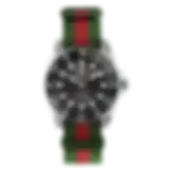 Gucci Dive Automatic Ss 40mm Black Dial Nylon Strap Men's Watch Ya136364