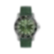 Gucci Dive Automatic Stainless Steel 40mm Green Dial-rubber Men's Watch Ya136360