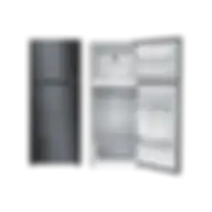 Midea Double Door Ff Refrigerator Capacity 580L Silver Finish And Glass Shelves