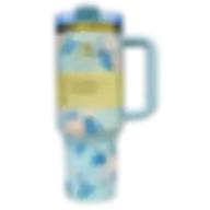 Stanley X Loveshackfancy Quencher H2.0 – 40 Oz Floral Glam Tumbler With Straw Blue
