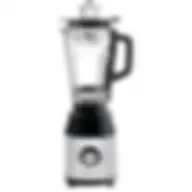 Black+Decker Blender And Smoothie Maker With Glass Jar 700W BX650G-B5 Black/Silver